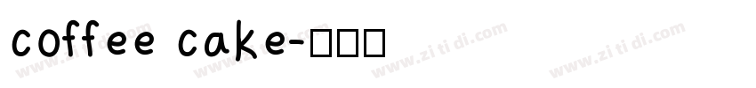 coffee cake字体转换